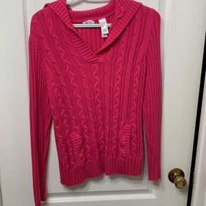 Pink Ribbed Sweater Liz & Co